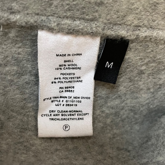 Theory Tralsmin New Divide Cashmere Wool Moto Biker Jacket Women's Medium Gray - Picture 9 of 10